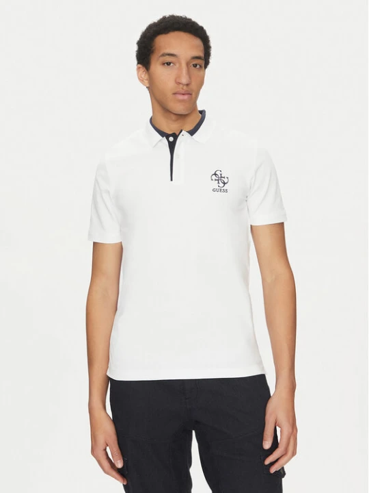 Zdjęcie produktu Guess Polo M5GP60 K7O64 Biały Slim Fit