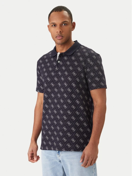 Zdjęcie produktu Guess Polo M6GP04 K3073 Granatowy Regular Fit