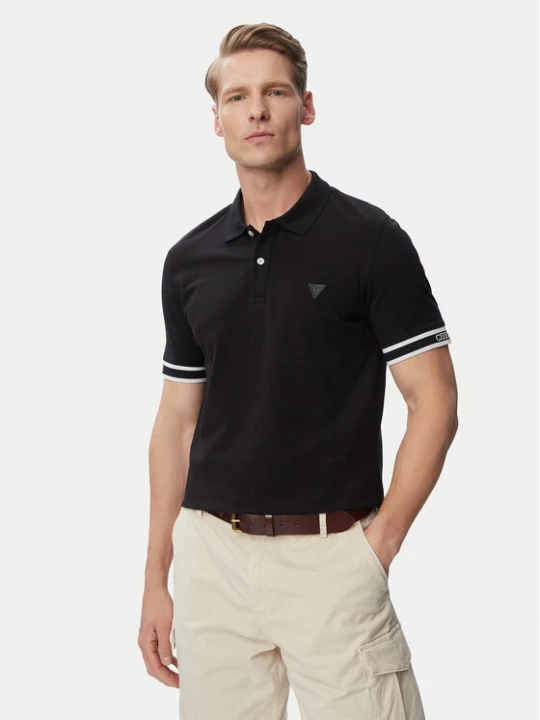 Zdjęcie produktu Guess Polo M6GP60 K3076 Czarny Regular Fit