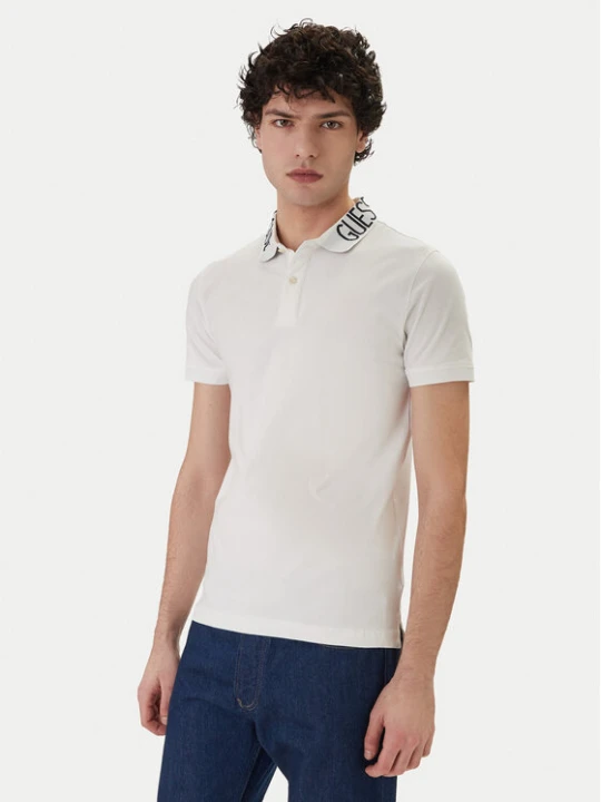 Zdjęcie produktu Guess Polo M6GP66 K3070 Biały Slim Fit
