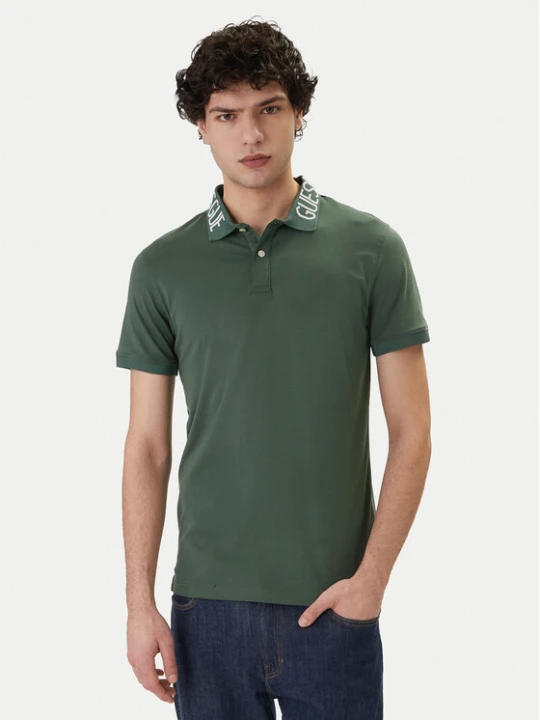 Zdjęcie produktu Guess Polo M6GP66 K3070 Zielony Slim Fit