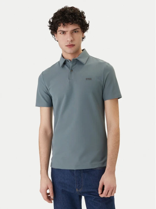 Zdjęcie produktu Guess Polo M6RP02 KD202 Niebieski Slim Fit