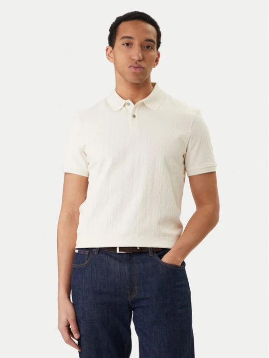 Zdjęcie produktu Guess Polo M6RP05 KD181 Écru Regular Fit Kremowy