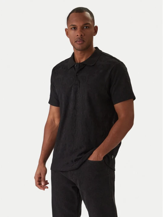 Zdjęcie produktu Guess Polo M6RP25 KCFE2 Czarny Regular Fit