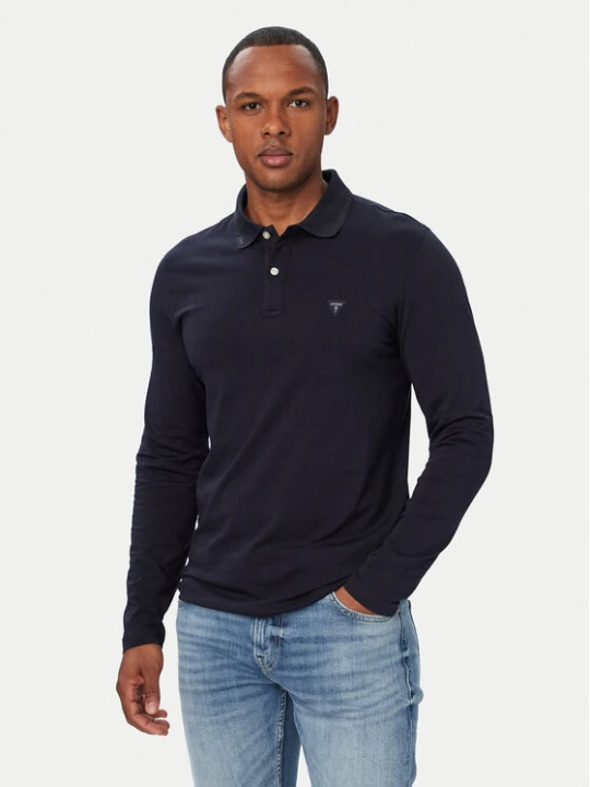 Zdjęcie produktu Guess Polo M6YP36 K4395 Granatowy Extra Slim Fit