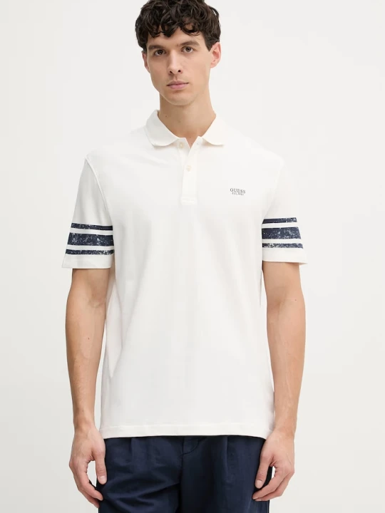 Zdjęcie produktu Guess polo męskie beżowy