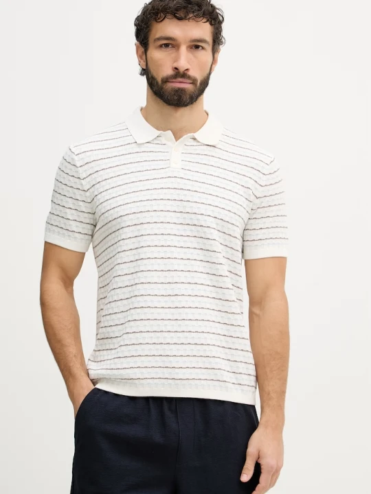 Zdjęcie produktu Guess polo męskie beżowy