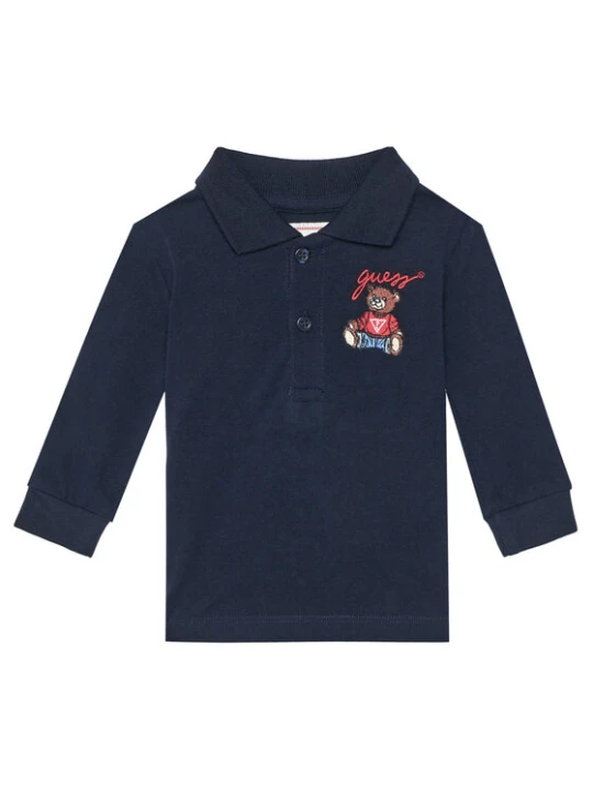 Zdjęcie produktu Guess Polo N5YP00 KADZ4 Granatowy Regular Fit