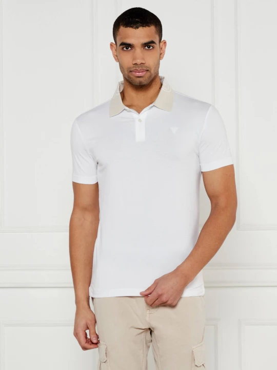 Zdjęcie produktu GUESS Polo NOLAN | Extra slim fit biały