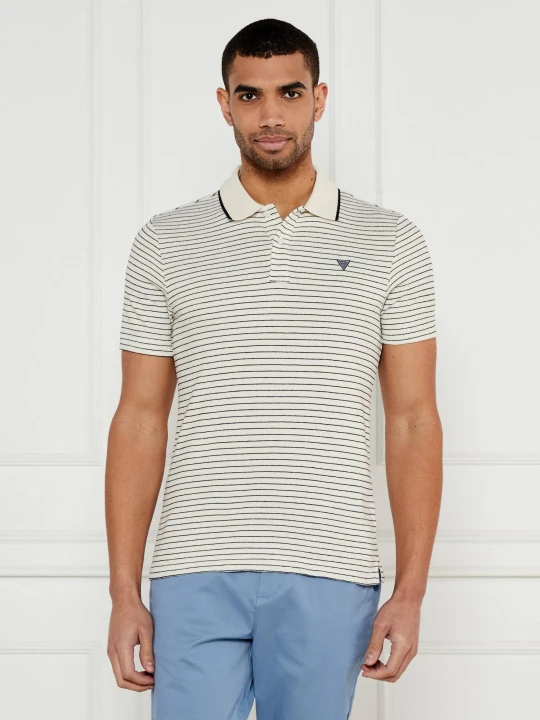 Zdjęcie produktu GUESS Polo | Slim Fit kremowy