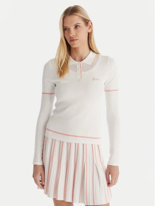 Zdjęcie produktu Guess Polo V5GP00Z3D60 Biały Slim Fit