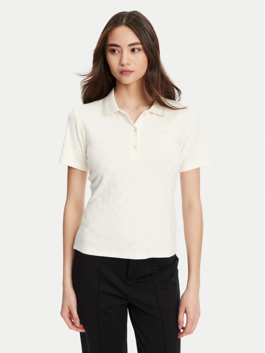 Zdjęcie produktu Guess Polo V5YP01 KCX12 Kremowy Regular Fit