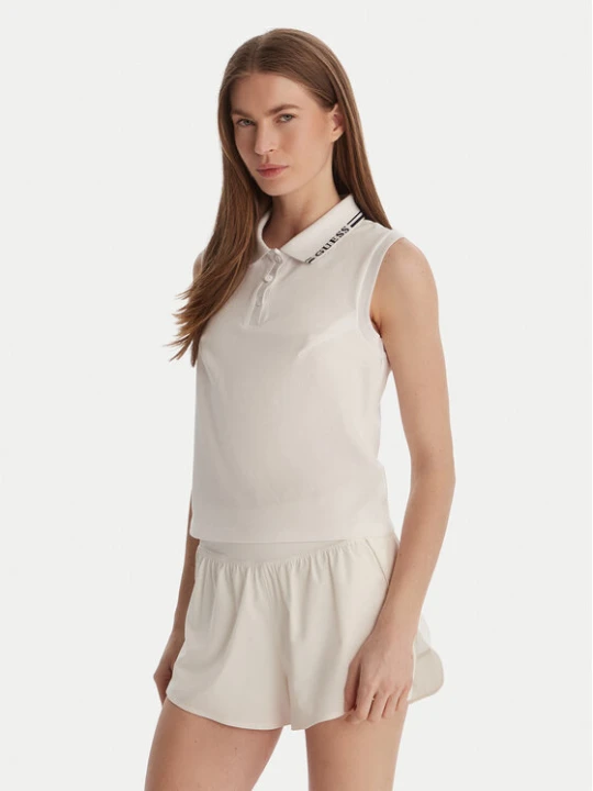 Zdjęcie produktu Guess Polo V6GP03 K2958 Biały Regular Fit