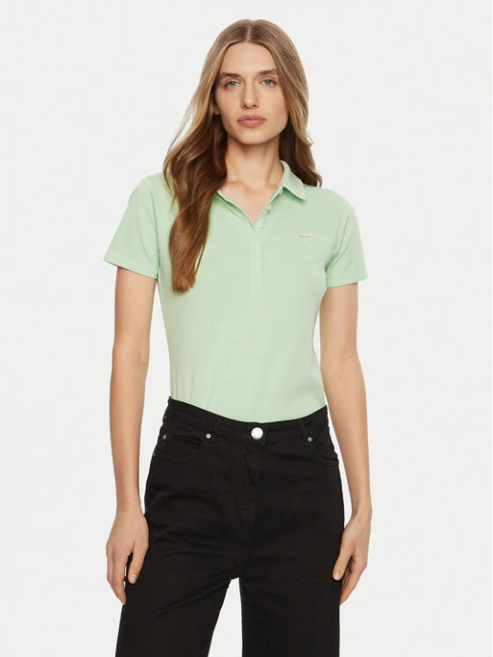 Zdjęcie produktu Guess Polo W5RP47 KARS2 Zielony Regular Fit