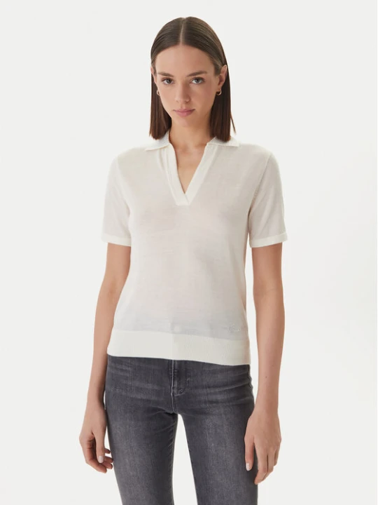 Zdjęcie produktu Guess Polo W6GR03 Z0583 Kremowy Regular Fit