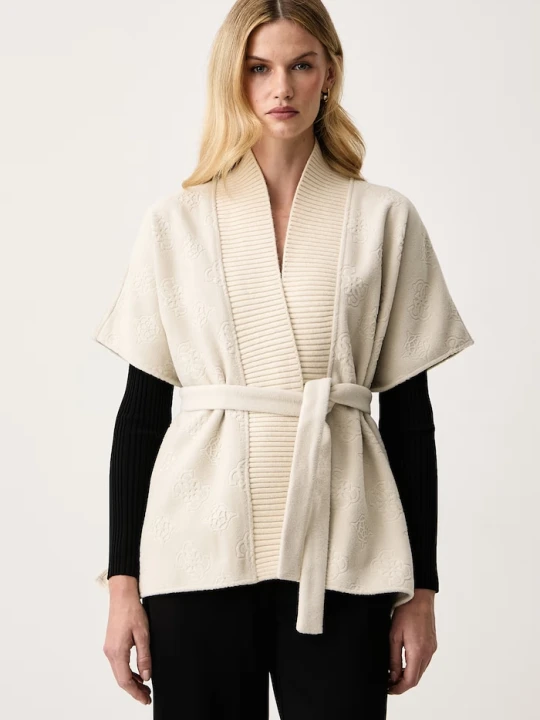 Zdjęcie produktu Guess poncho damskie beżowy