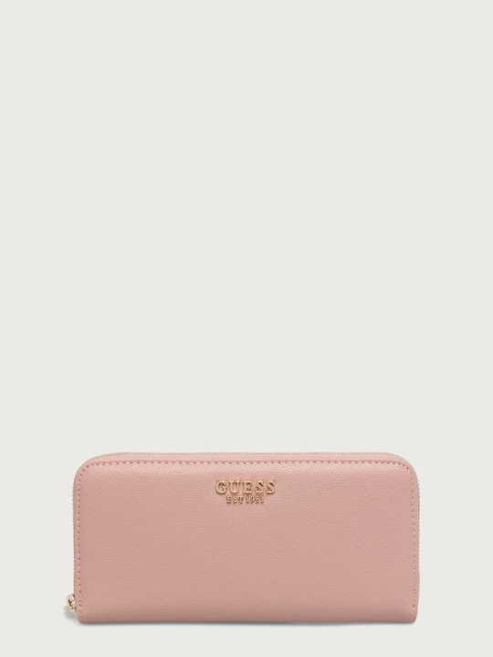 Zdjęcie produktu Guess portfel damski z imitacji skóry AMORETTE różowy