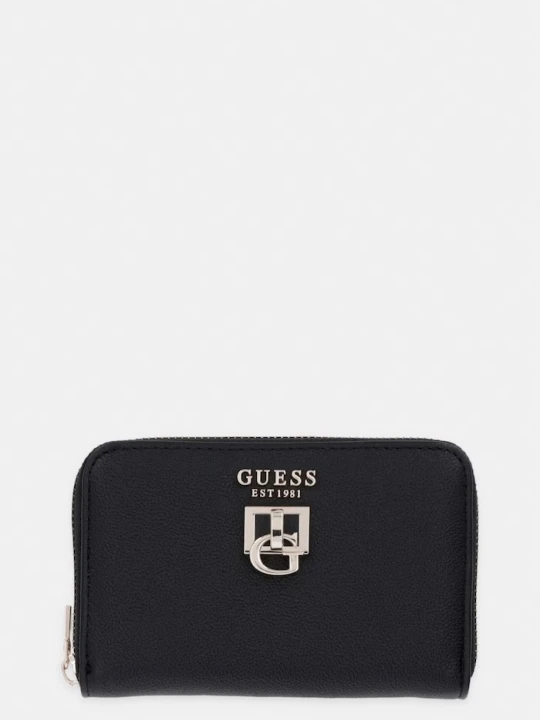 Zdjęcie produktu Guess portfel damski z imitacji skóry BIANCA czarny