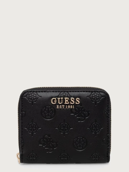 Zdjęcie produktu Guess portfel damski z imitacji skóry CARMELLA czarny