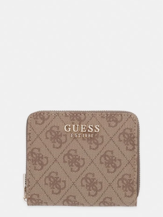 Zdjęcie produktu Guess portfel damski z imitacji skóry COLEEN beżowy