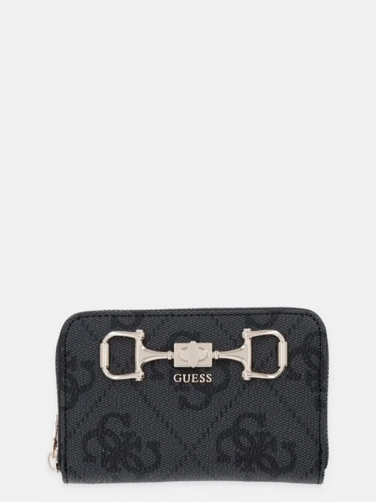 Zdjęcie produktu Guess portfel damski z imitacji skóry JANIE szary