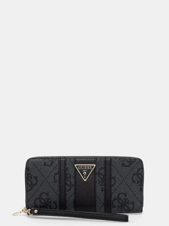 Zdjęcie produktu Guess portfel damski z imitacji skóry LAUREL szary