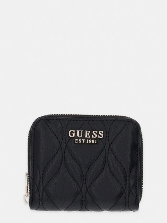 Zdjęcie produktu Guess portfel damski z imitacji skóry MAXINE czarny
