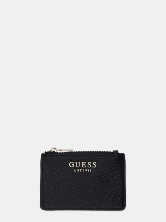 Zdjęcie produktu Guess portfel damski z imitacji skóry PATSIE czarny