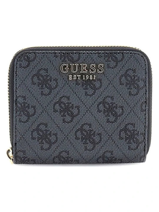 Zdjęcie produktu Guess Portfel "Laurel" w kolorze antracytowym - 11 x 9 x 2 cm rozmiar: onesize