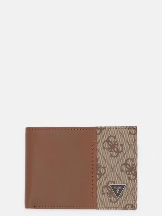 Zdjęcie produktu Guess portfel męski skórzany MILANO brązowy