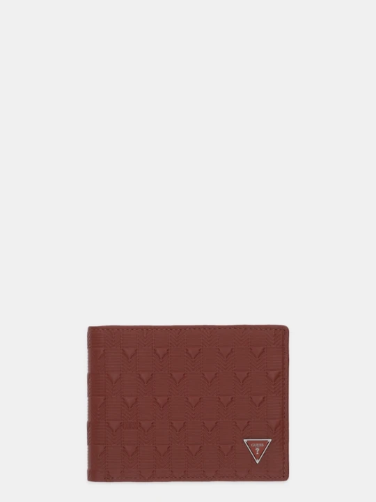 Zdjęcie produktu Guess portfel skórzany MADRID czerwony
