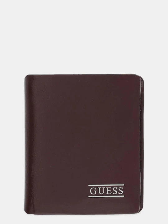 Zdjęcie produktu Guess portfel skórzany NEW BOSTON brązowy