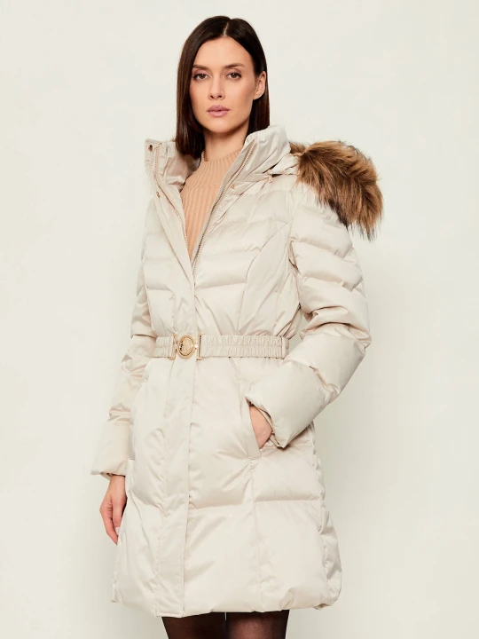 Zdjęcie produktu GUESS Puchowa kurtka MARINA | Regular Fit beżowy
