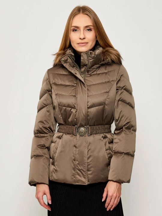 Zdjęcie produktu GUESS Puchowa kurtka MARINA | Regular Fit beżowy