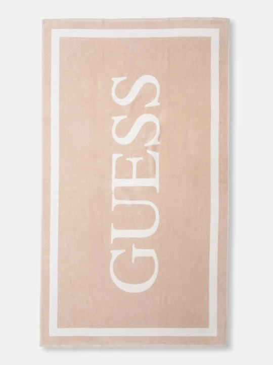 Zdjęcie produktu Guess ręcznik bawełniany beżowy