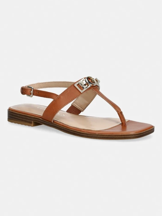 Zdjęcie produktu Guess sandały skórzane RAMIRY brązowy
