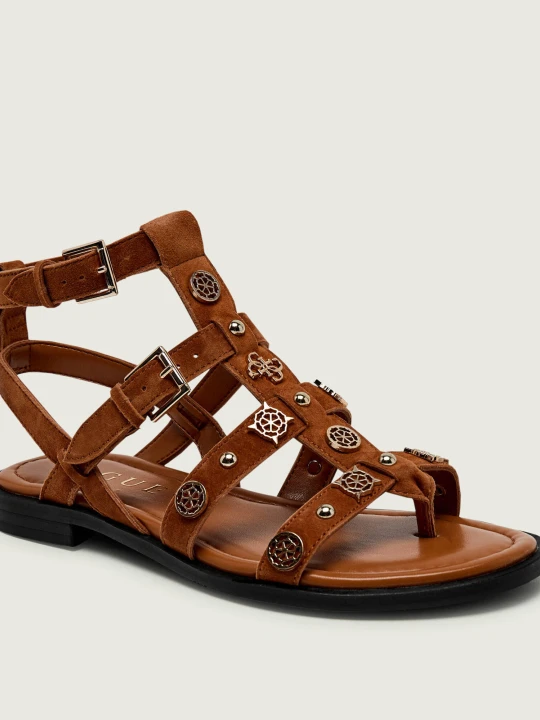 Zdjęcie produktu Guess Sandały YAZZA2 | zamsz brązowy