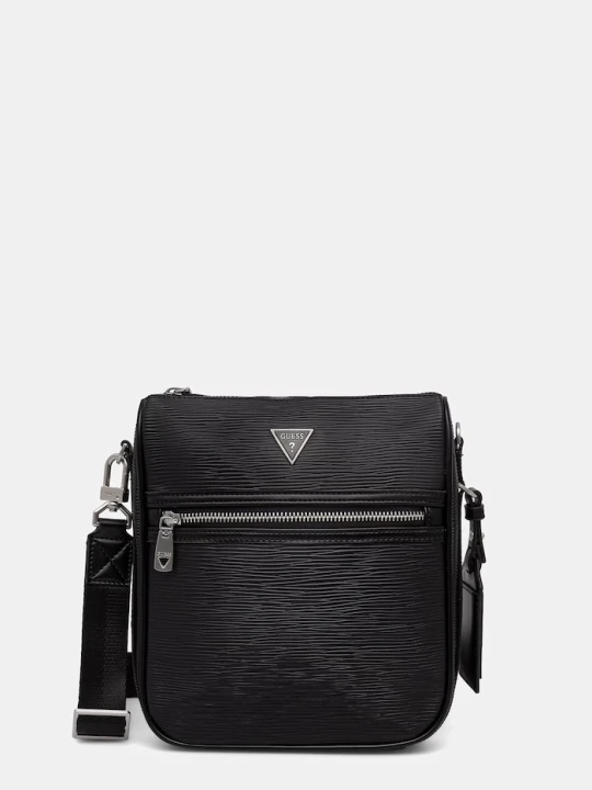 Zdjęcie produktu Guess saszetka na ramię męska z imitacji skóry MILANO czarny