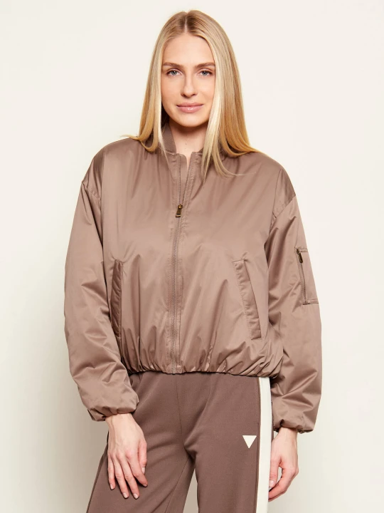 Zdjęcie produktu GUESS Satynowa kurtka bomber Lorraine | Regular Fit brązowy