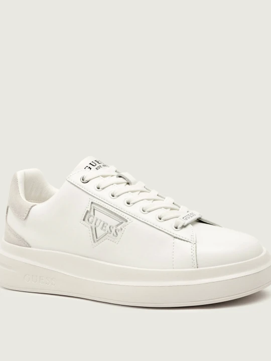 Zdjęcie produktu Guess Skórzane sneakersy ELBAN biały