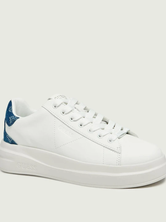 Zdjęcie produktu Guess Skórzane sneakersy Elbina14 biały