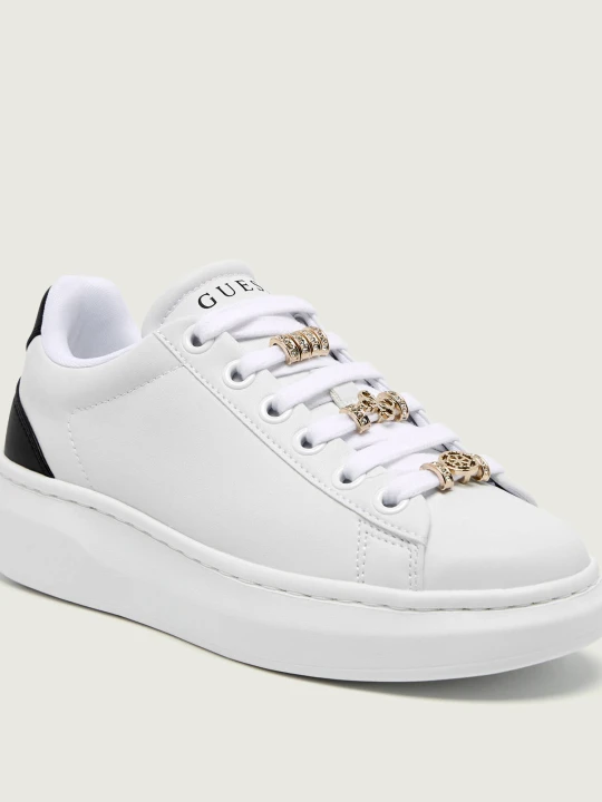 Zdjęcie produktu Guess Skórzane sneakersy FIONIA biały