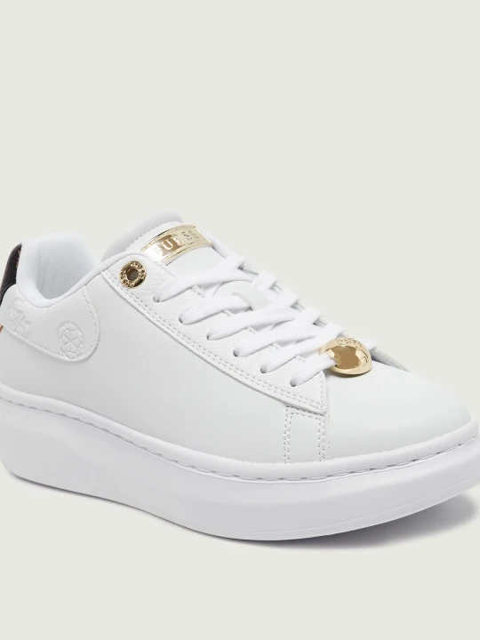 Zdjęcie produktu Guess Skórzane sneakersy Fire Up biały