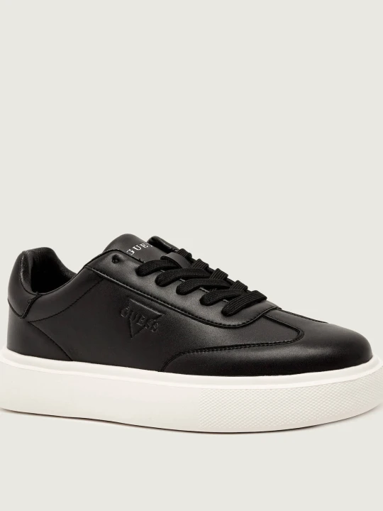 Zdjęcie produktu Guess Skórzane sneakersy PLAZA czarny