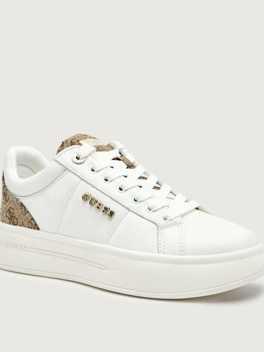 Zdjęcie produktu Guess Skórzane sneakersy WELLI biały