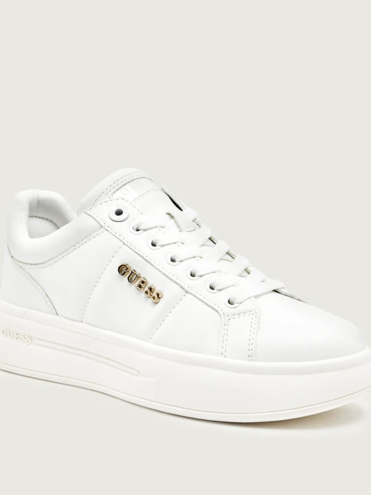 Zdjęcie produktu Guess Skórzane sneakersy WELLI biały