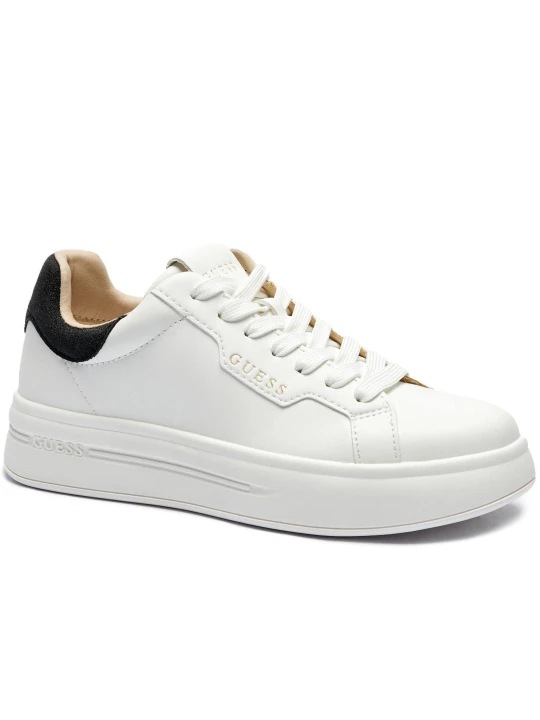 Zdjęcie produktu Guess Skórzane sneakersy WINNIE | zamsz biały