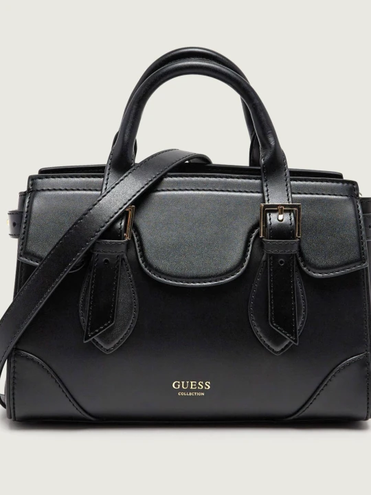 Zdjęcie produktu Guess Skórzany kuferek Sofia czarny