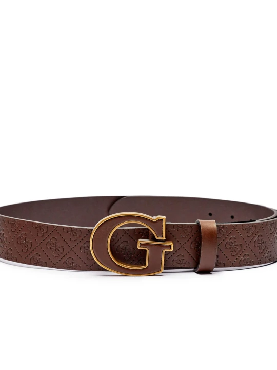 Zdjęcie produktu GUESS Skórzany pasek brązowy