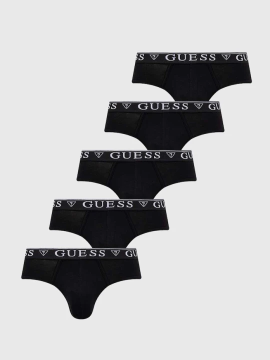 Zdjęcie produktu Guess slipy męskie bawełniane z elastanem 5-pack czarny